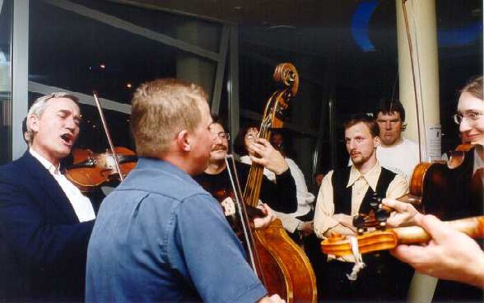An impromptu jam session
