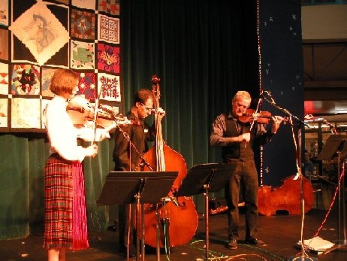 On stage at the Northwest Folklife Festival, Seattle